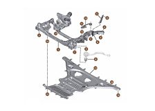 Front axle support