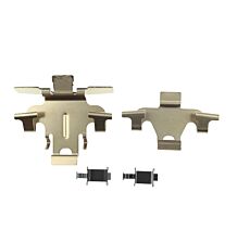 Front pad springs and clips