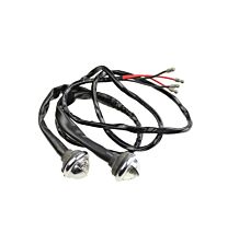 Number plate lamp set with cover (2 pc)