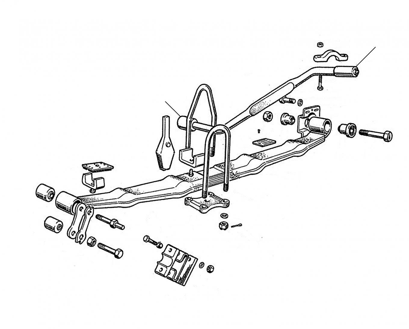 21132 Rear stabilizer Cloud II+III - S/Cloud II/III