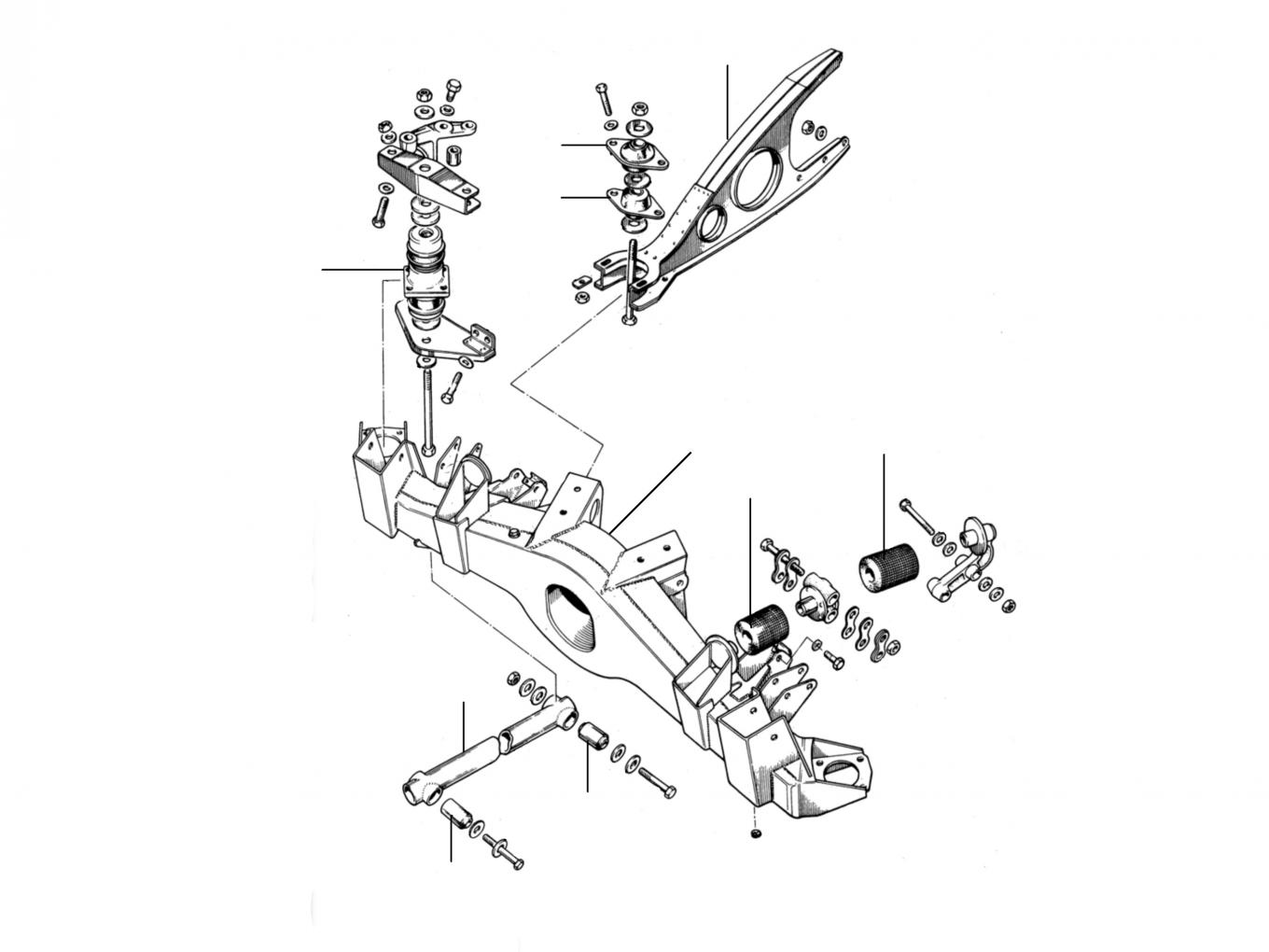 31274 Subframe Rear Subframe & Bars - Subframe & Bars