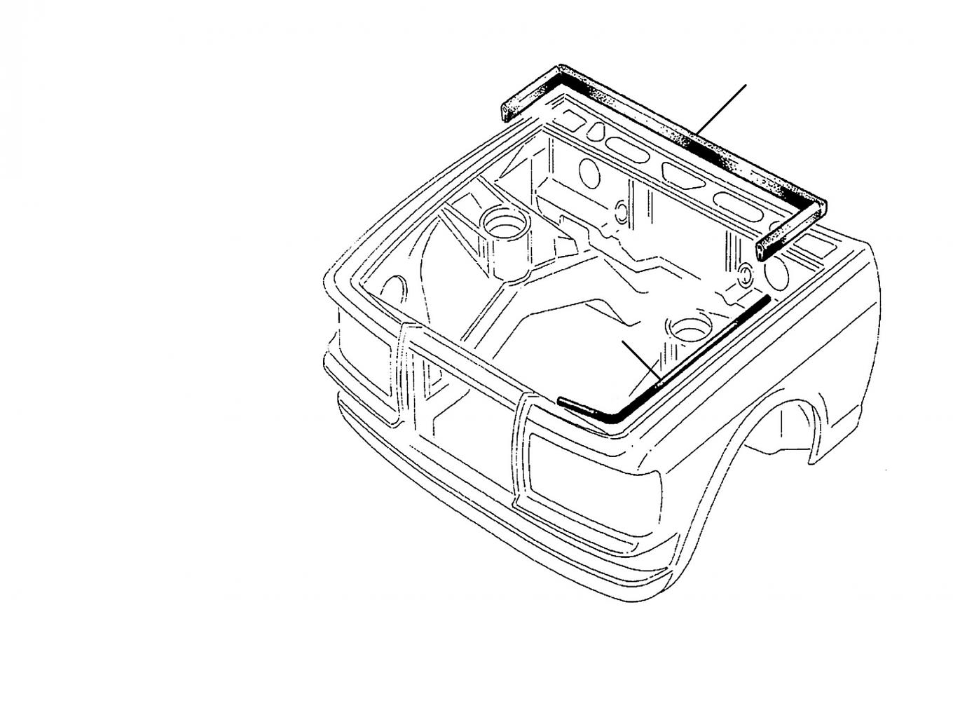 40304 Bonnet seal - Bonnet & Boot Seals