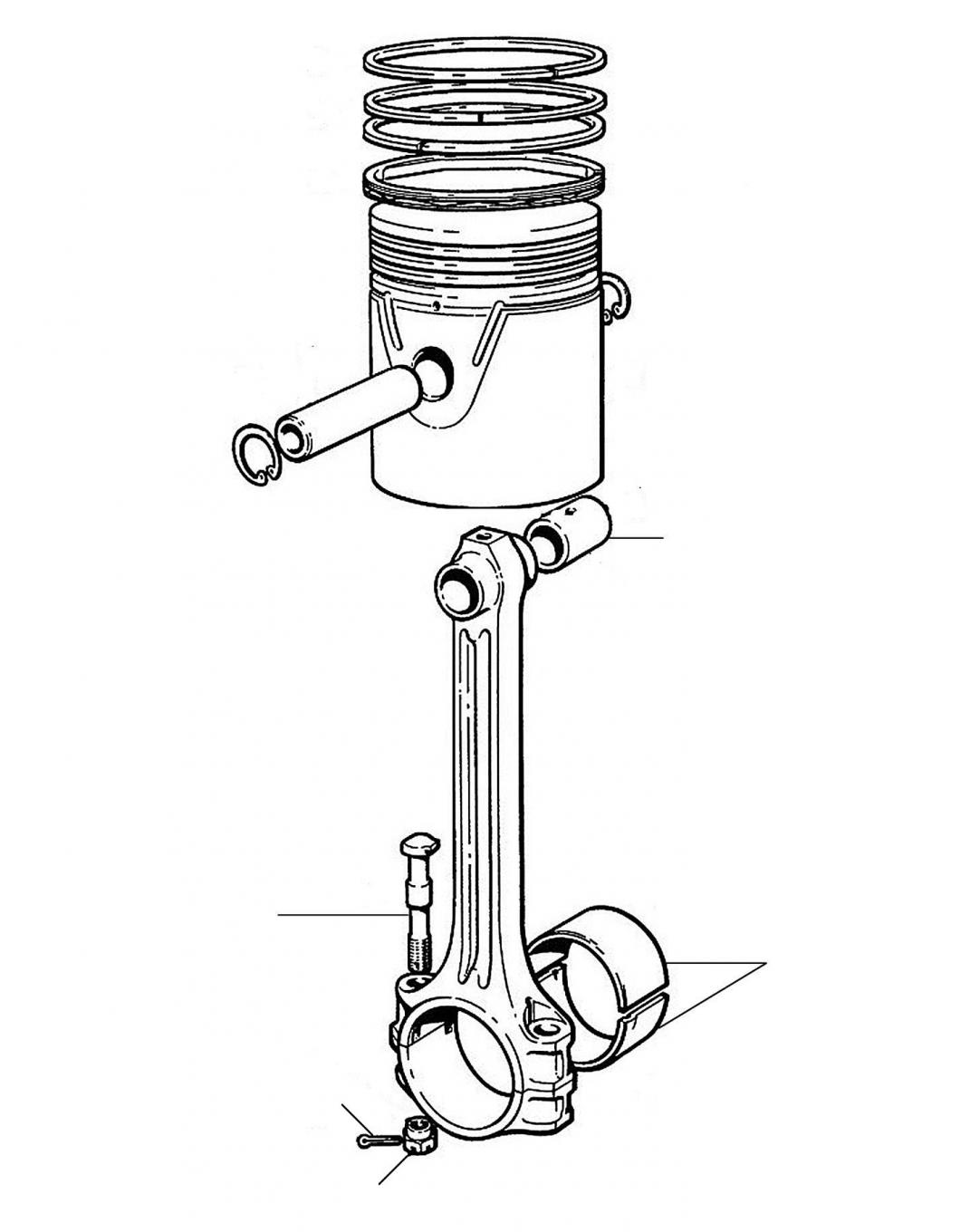 20722 Piston - Big end Bearings