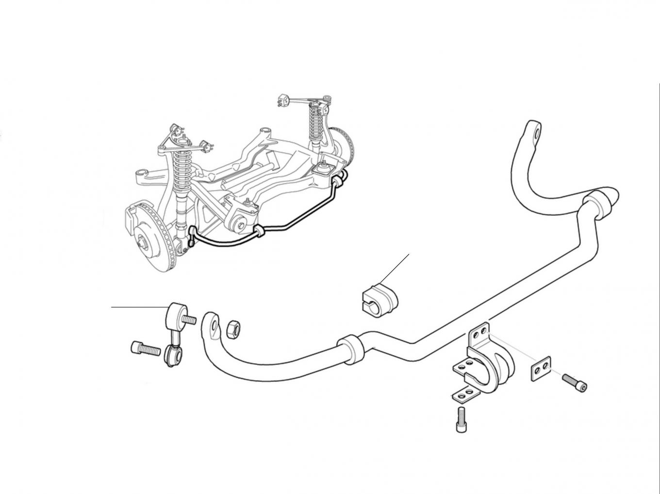 50542 Anti-Roll Bar Front Bentley Arnage R, RL & Azure - Bentley Arnage R, RL & Azure