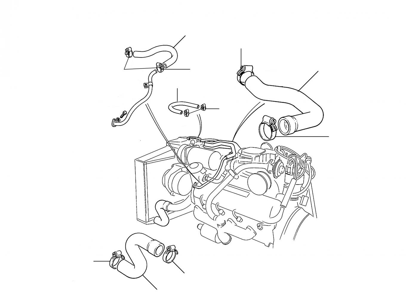 40522 Coolant Hoses Radiator 2 Door Cars North America & Japan - North America & Japan