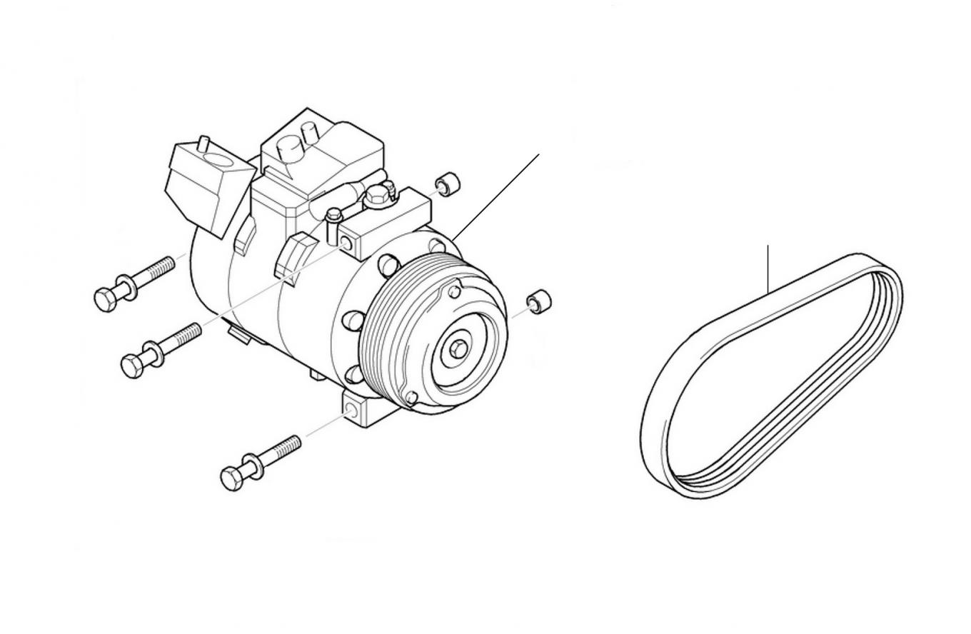 50104 Compressor & Belt Bentley Arnage Green Label - Bentley Arnage Green Label