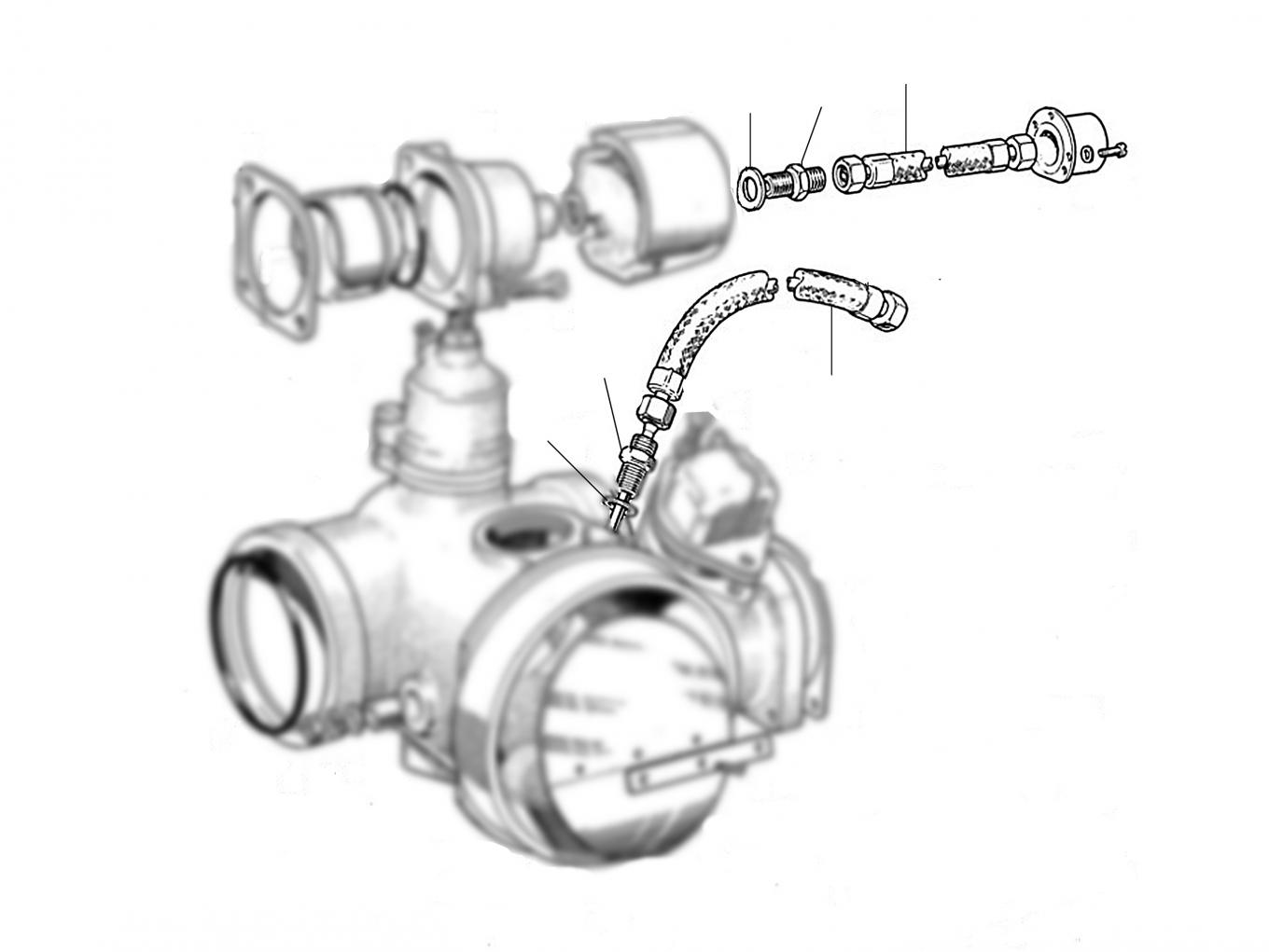 30912 Choke hot air pipes - VIN 17629 till 20664