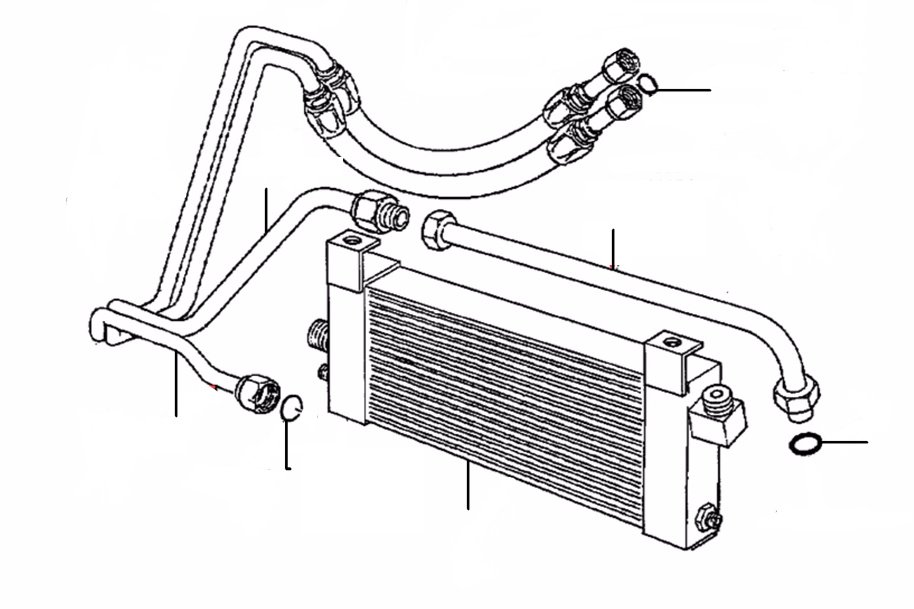 41084 Oil cooler - VIN 57000 onwards