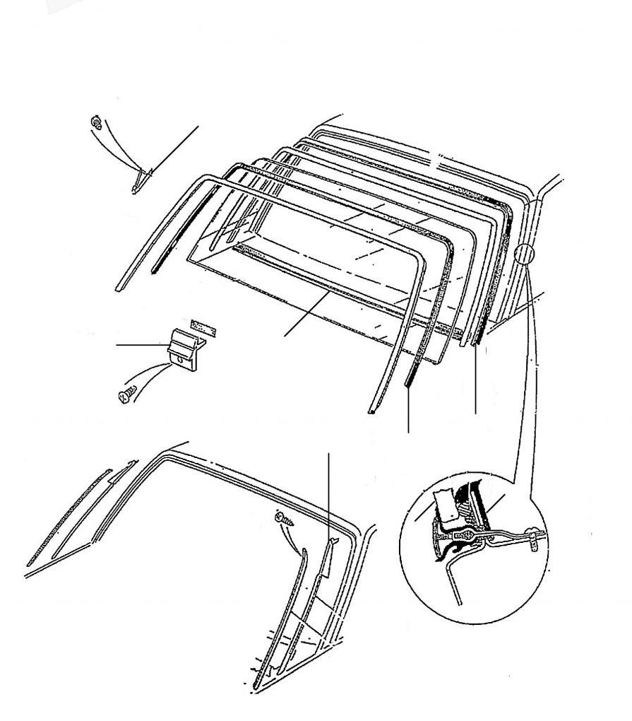 40330 Windscreen seal front 4door - Front