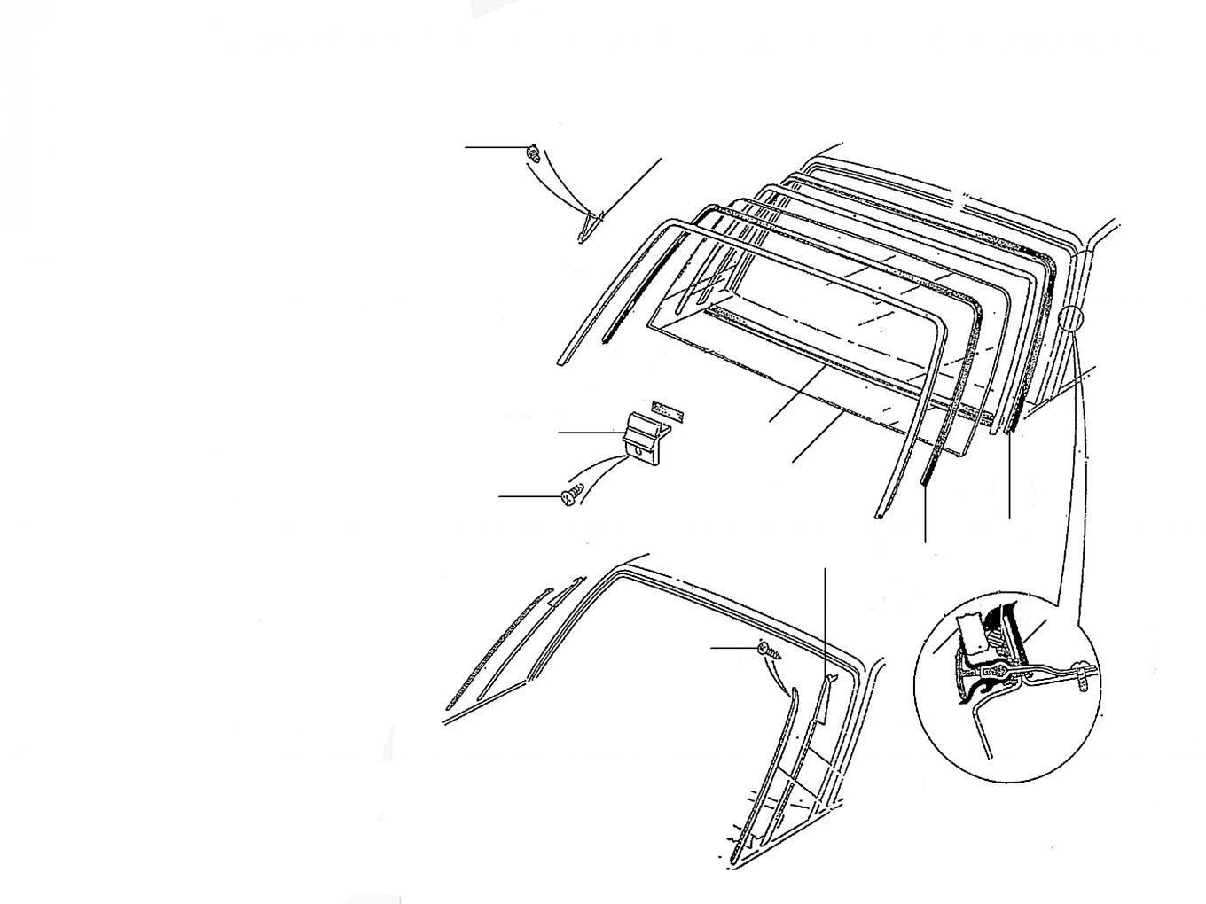 40380 Windscreen seal front 4door - Front