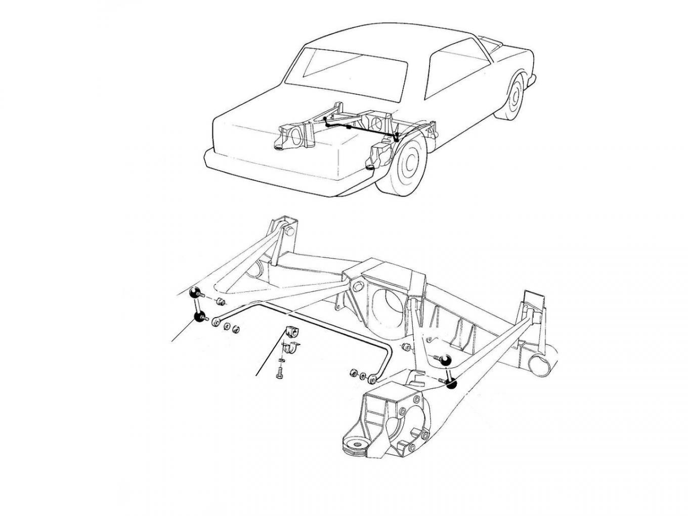 31284 anti roll bar rolls corniche & continental - Corniche & Continental