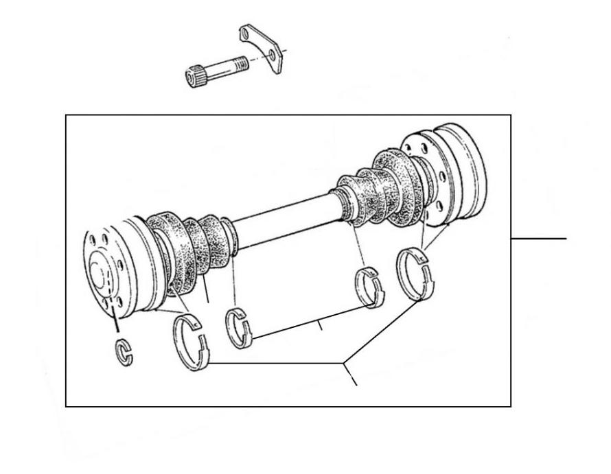 42596 drive shaft 34091 till 59000 - VIN 34092 till 59000