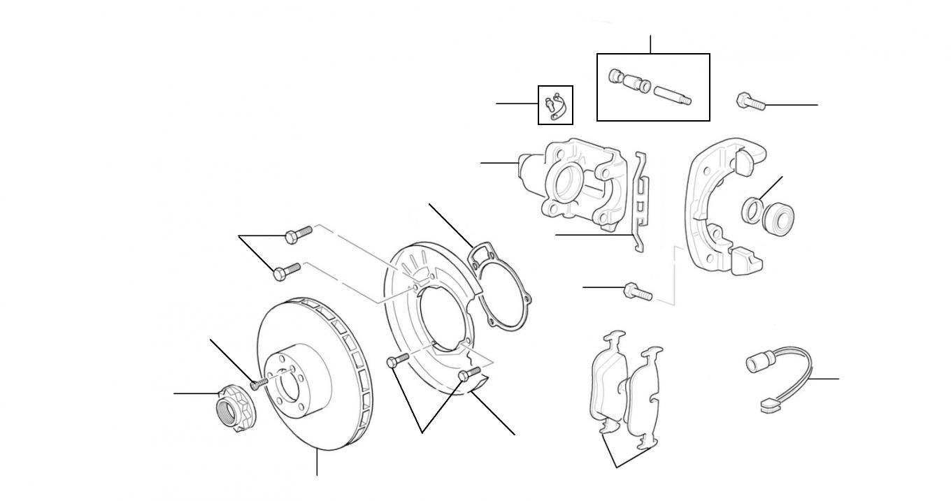 50152 Rear Brake Discs & Pads Bentley Arnage& Silver Seraph - VIN 01001 till 03500