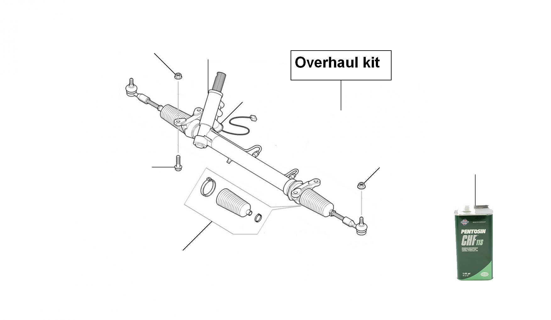 50514 Steering Rack red label - Bentley Arnage Red label