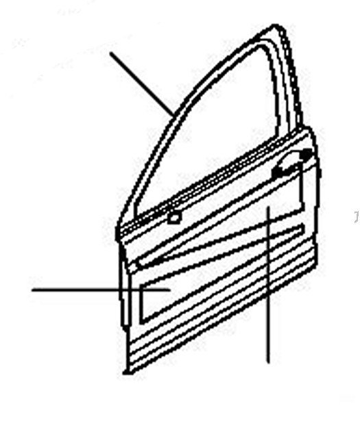 front door panel flying spur 2005-2009 - 2005 till 2009