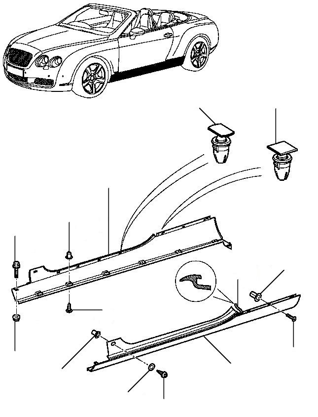 sill en fittings gtc 2007-2011 - 2007-2011