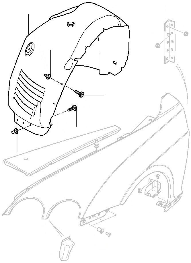 wheel arch liners gt 2004-2011 - 2004 till 2011