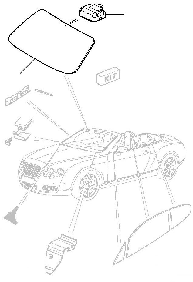 windscreen front rear gtc 2009-2011 - 2006 till 2010