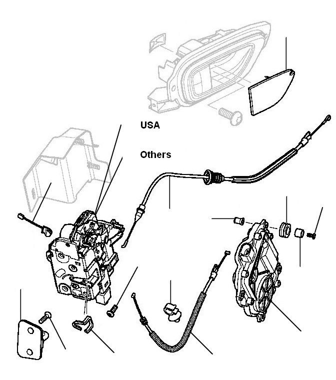 door latches gt 2006-2010 - 2006 till 2011