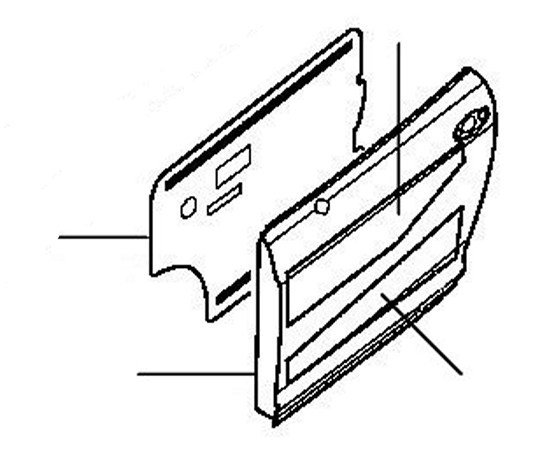 door pannel gt 2010-2011 - 2010 till 2011