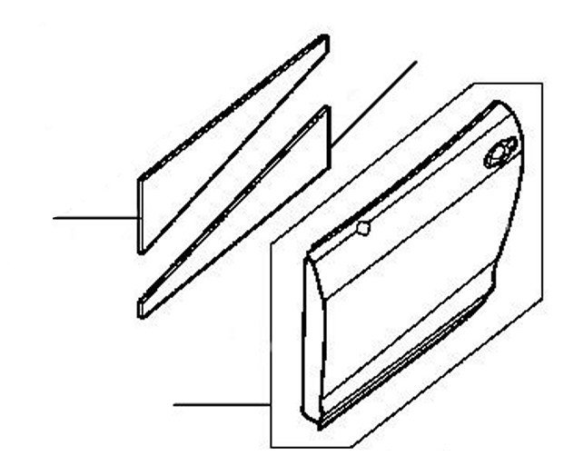 gtc door pannel 2010-2011 - 2010 till 2011