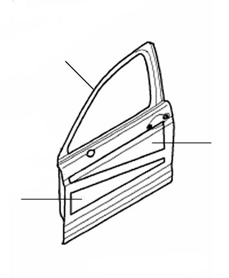 Door panel flying spur front 2010-2013 - 2010 till 2013