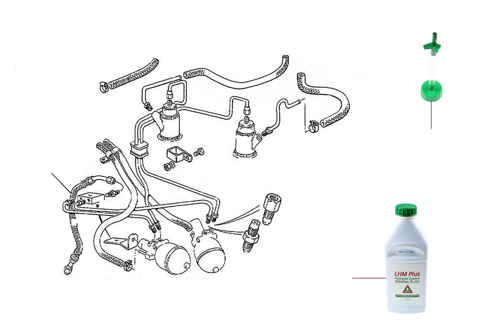 40491 high pressure hoses VIN 50000 - VIN 50000 onwards