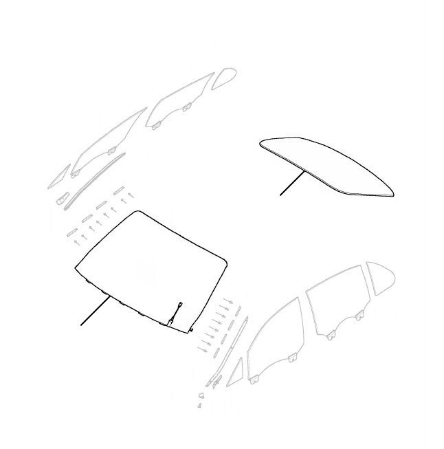 Front & rear window Flying spur 2014-2019 - 2014 till 2019