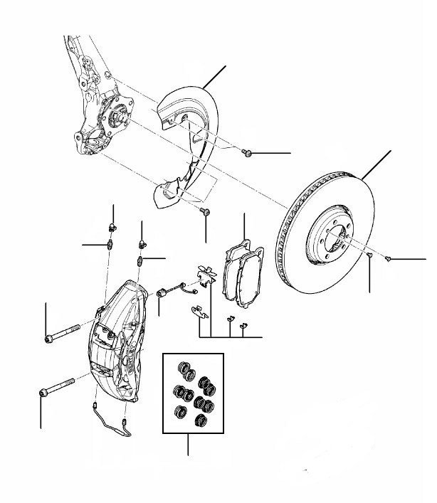 Front brakes Gt 2018 onwards - 2019 onwards