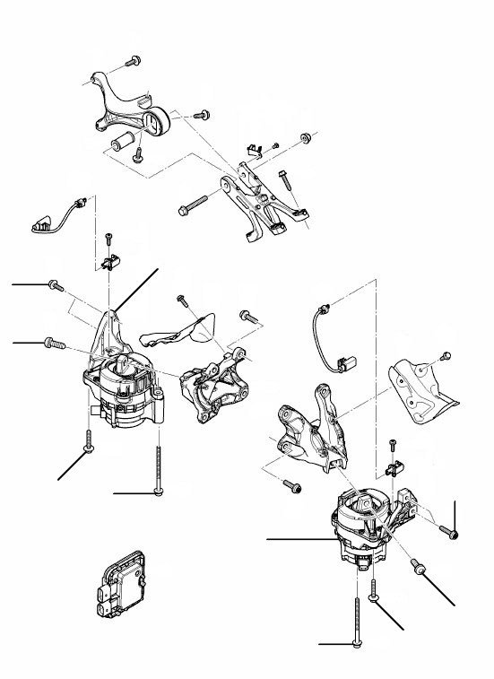 Engine mounts W12 petrol bentayga - W12 Petrol