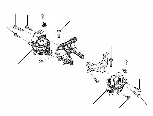 Engine mounts V8 petrol bentayga - V8 Petrol