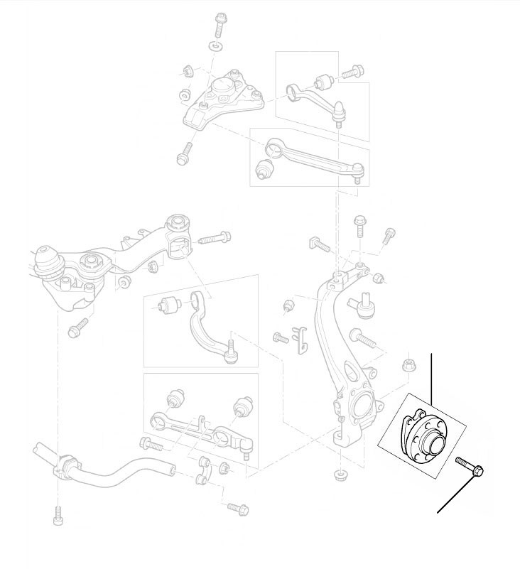 Hubs en bearing front Flying Spur 2005-2013 - 2005 till 2013