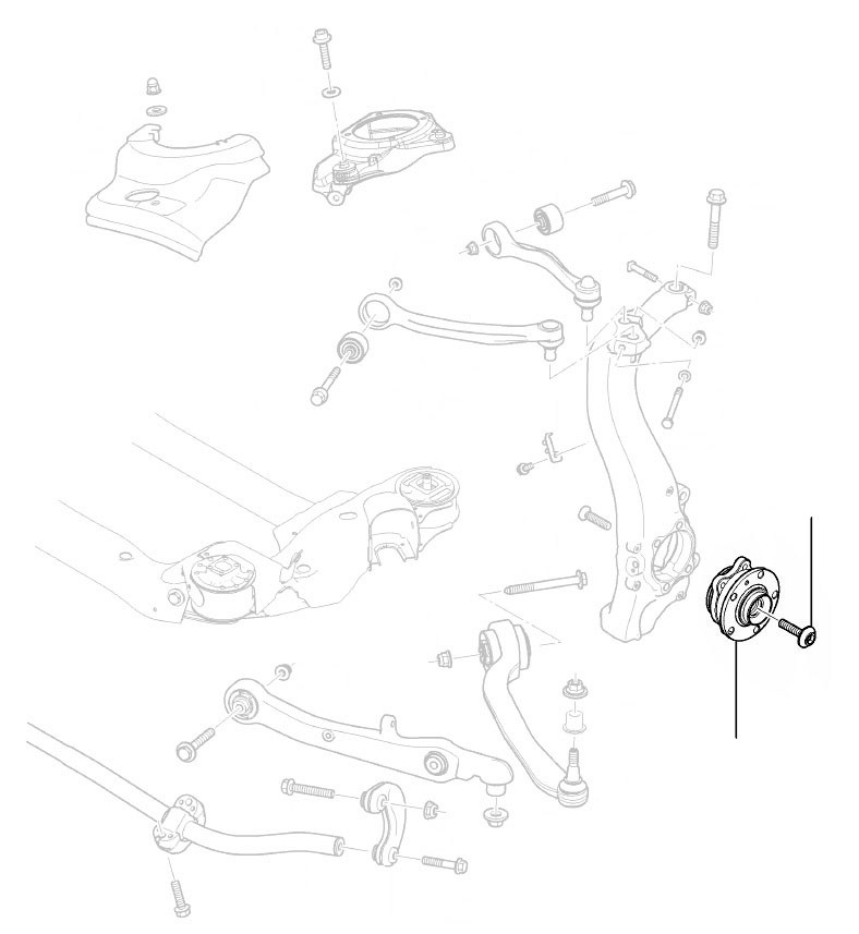 Hubs en bearing front Flying spur 2014-2019 - 2014 till 2019