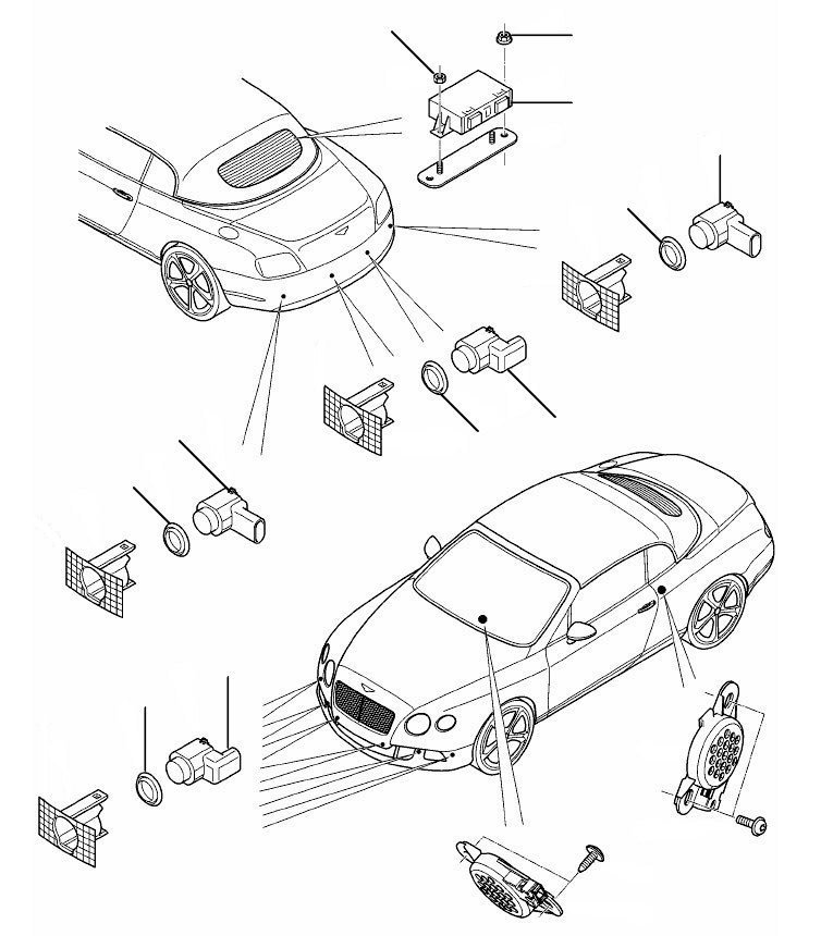 pdc sensor gtc 2012-2015 - 2012 till 2015