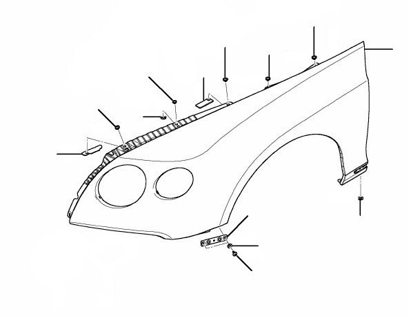 wing panel gt/gtc 2012-2015 - 2011 till 2015
