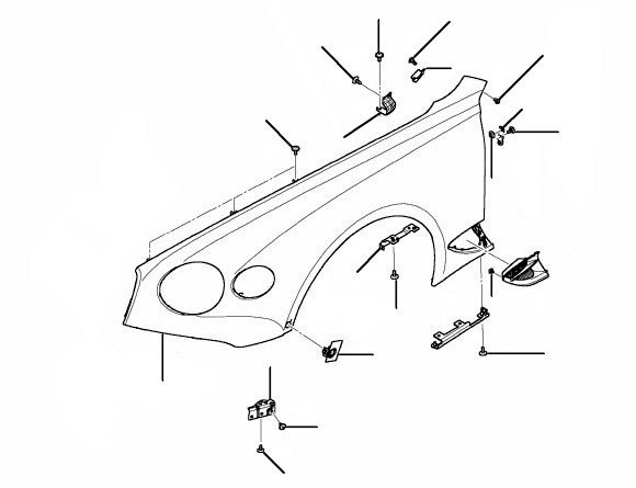 wing panel gt 2018-2019 - 2018 till 2023