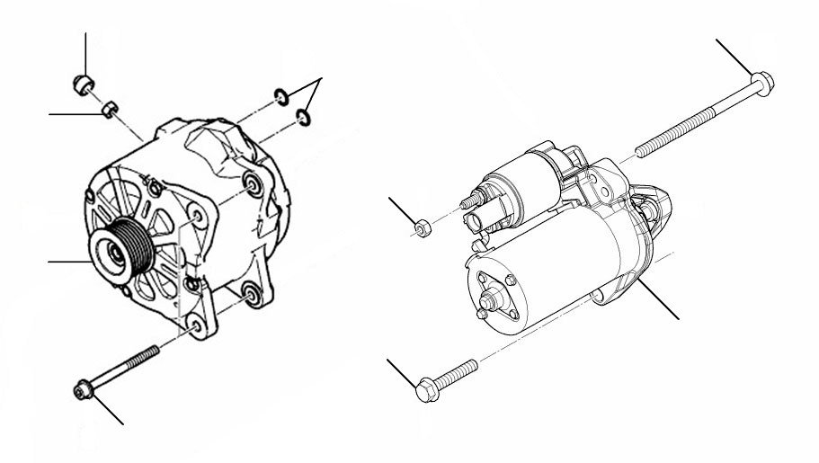 Alternator & Starter Motor w12 flying spur 2012-2013 - 2012 till 2013