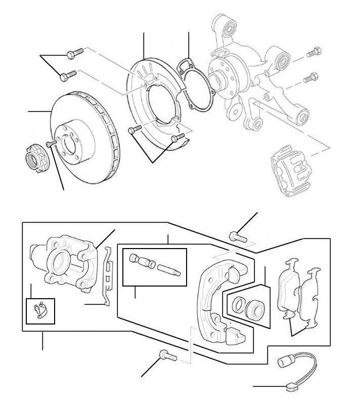 rear brakes azure 2006-2010 - 2006 till 2010