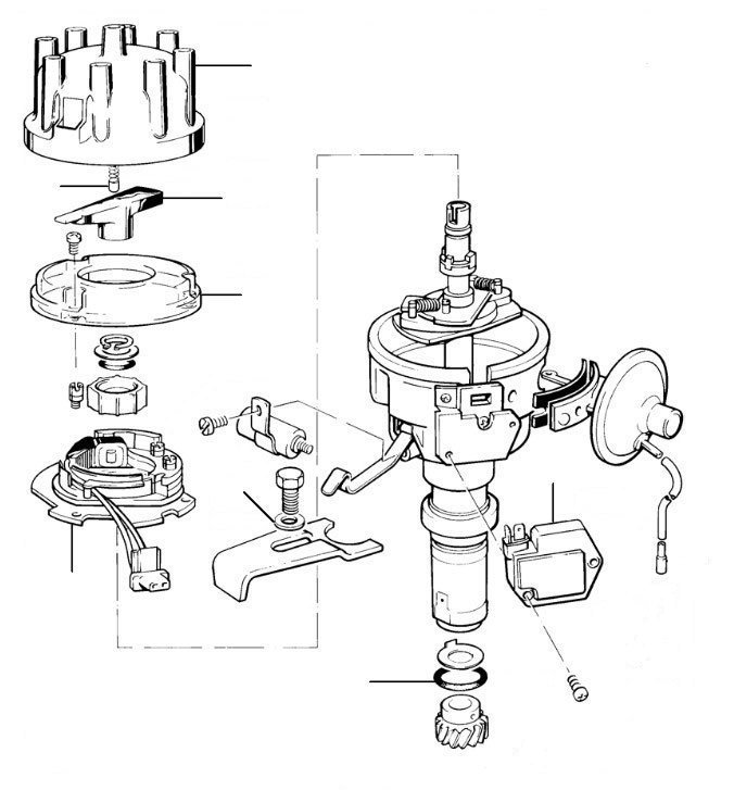 distributor non turbo 20003-27998 other than usa austr japan - VIN 20003-27998