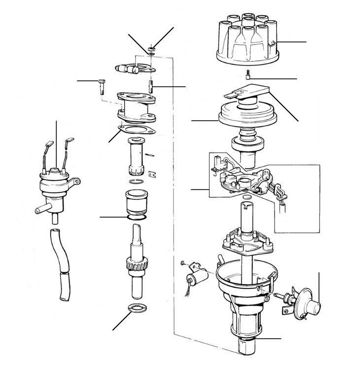 distributor non turbo usa japan 01517-06363 - VIN 01517-06363