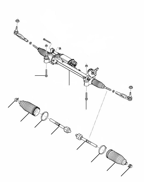 steering rack gt 2018 onwards - 2020 onwards