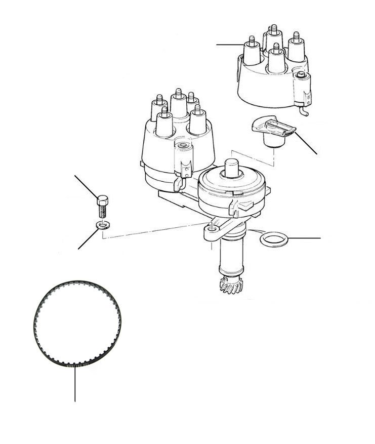 distributor all turbo 24567-27998 - VIN 24567 onwards