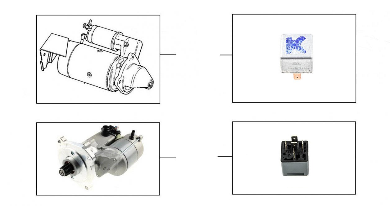 40744 Starter Motors & Relays 01001 till 16970 - VIN 01001 till 16970