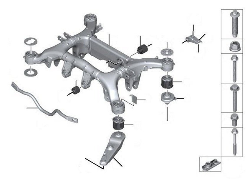 Achteras drager ghost - Subframe