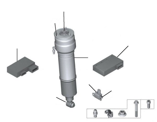 Rear air spring damper - Air Spring Damper