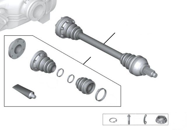 Rear driveshaft phantom - Drive Shaft