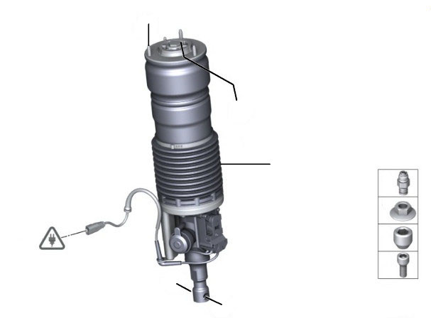 Air damper front dawn - Air Spring Damper