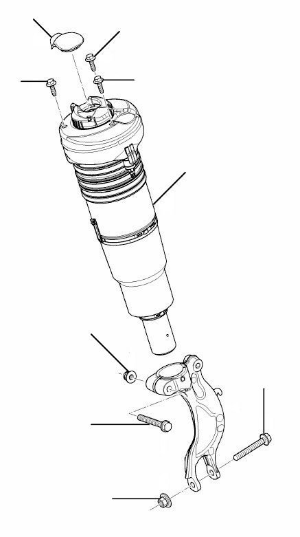 Air damper front bentayga - Spring Damper