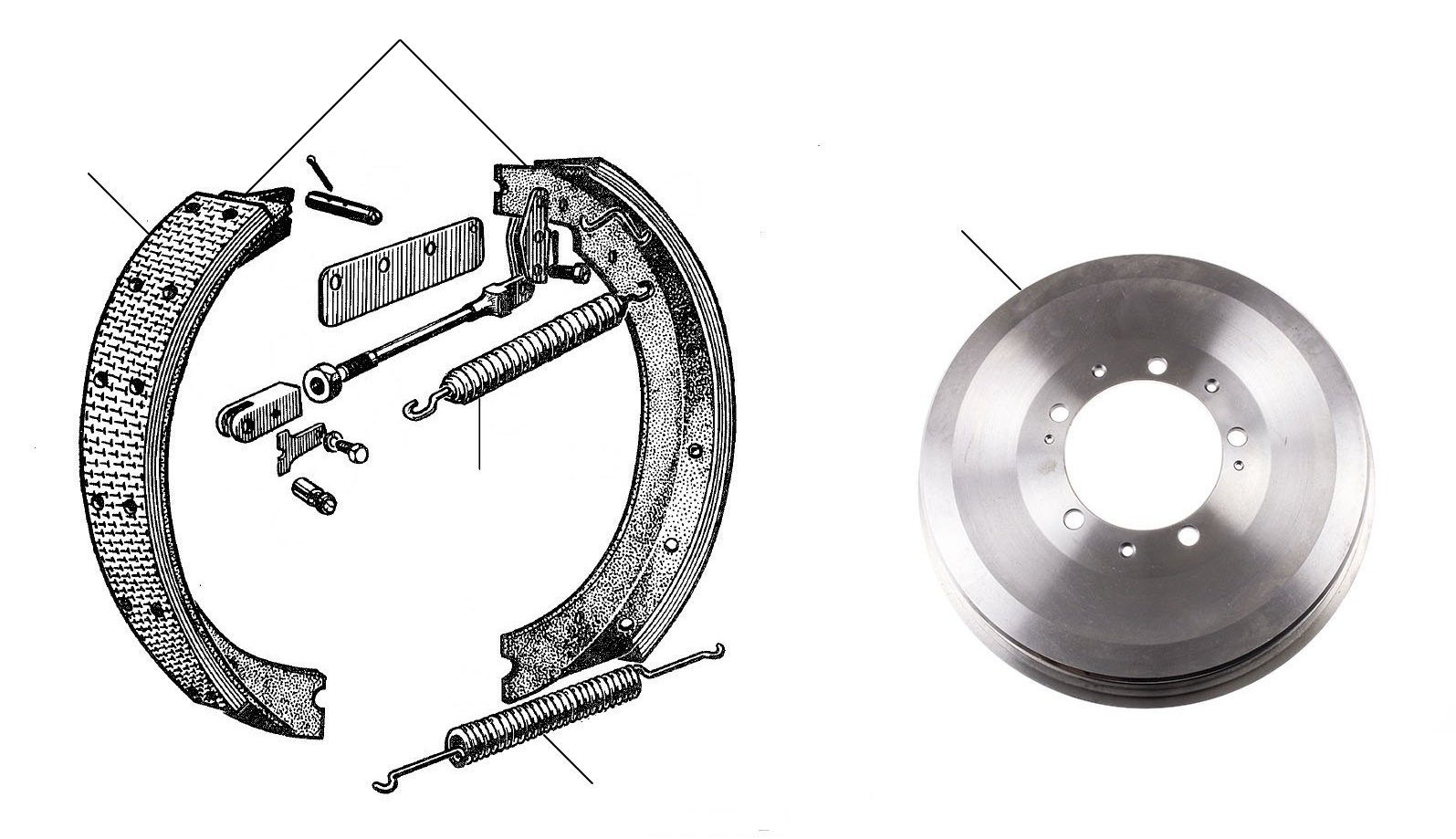 shoes linings springs from GT MKVI - Drums, Shoes & Linings