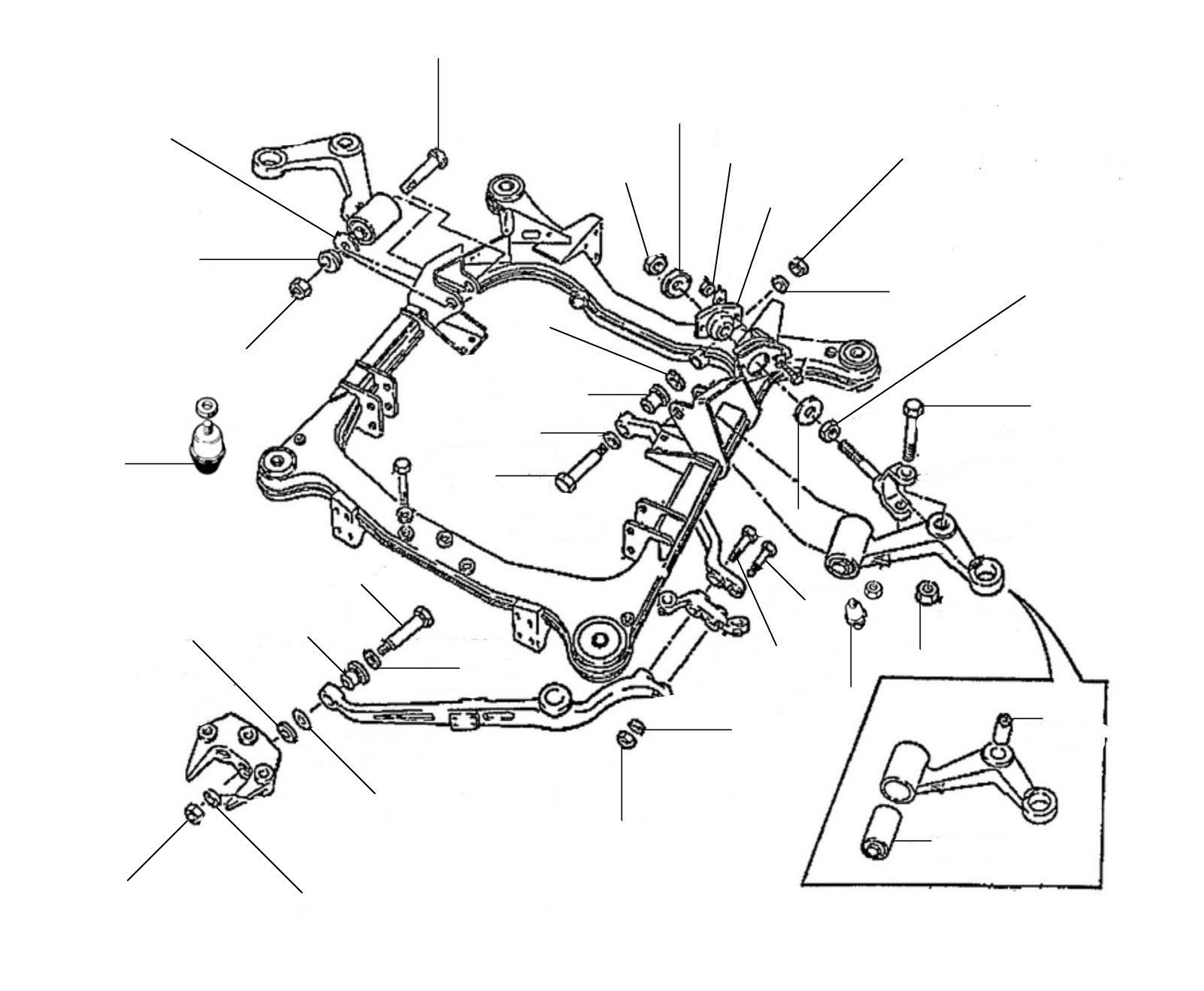 43070 Triangle Lever Pins & Bushes 04700 onwards - VIN 04700 onwards